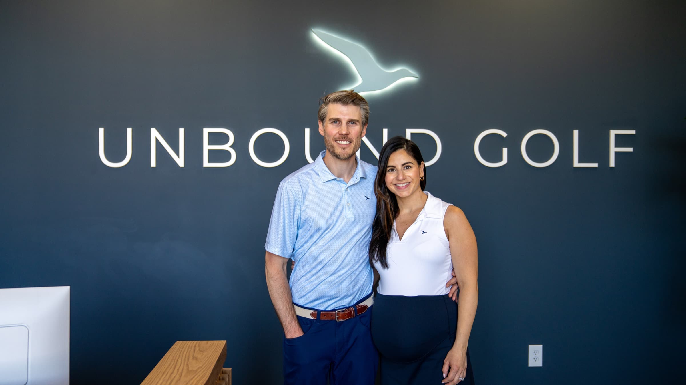 Nicole and Steve, co-founders of Unbound Golf